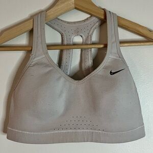 Nike Dri-FIT High Impact Sports Bra – Racerback, Gray, Size S